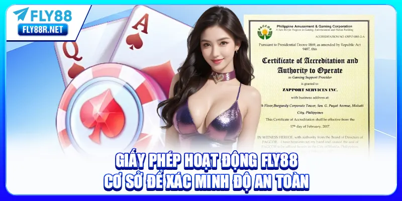 giấy phép hoạt động fly88