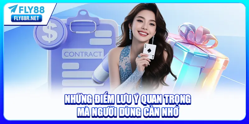 Những điểm lưu ý quan trọng mà người dùng cần nhớ
